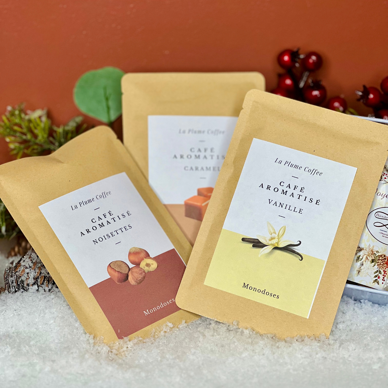 Boîte à biscuits métallique "Délices de noël"