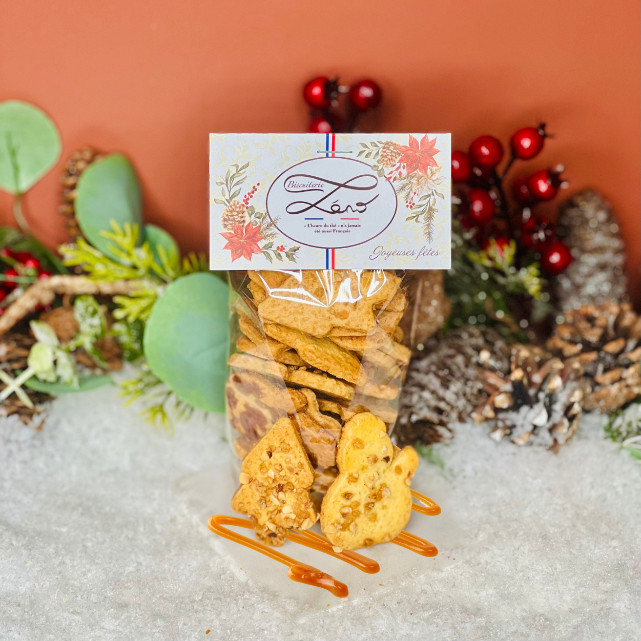 Biscuits de noël aux éclats de noisette caramélisées