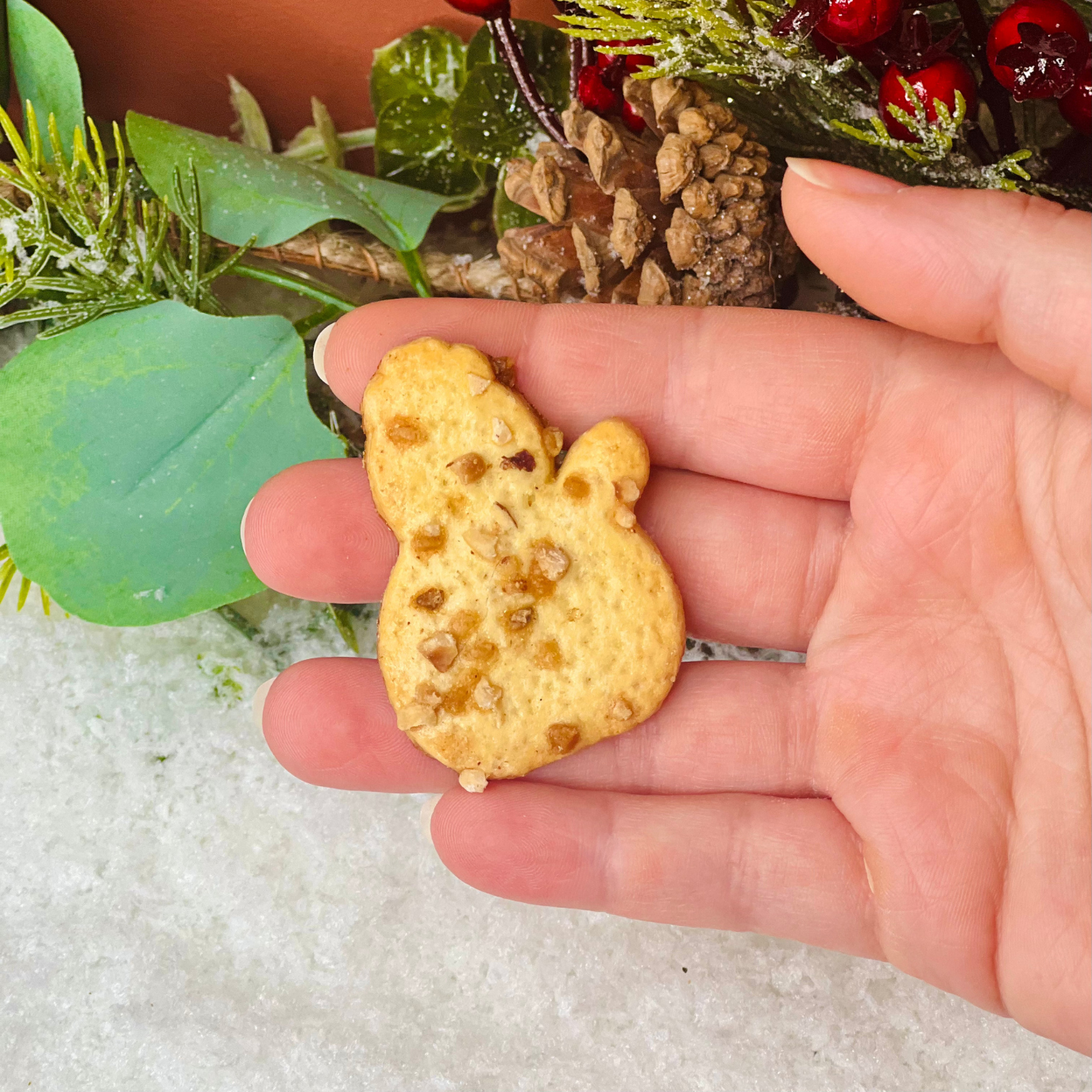 Biscuits de noël aux éclats de noisette caramélisées