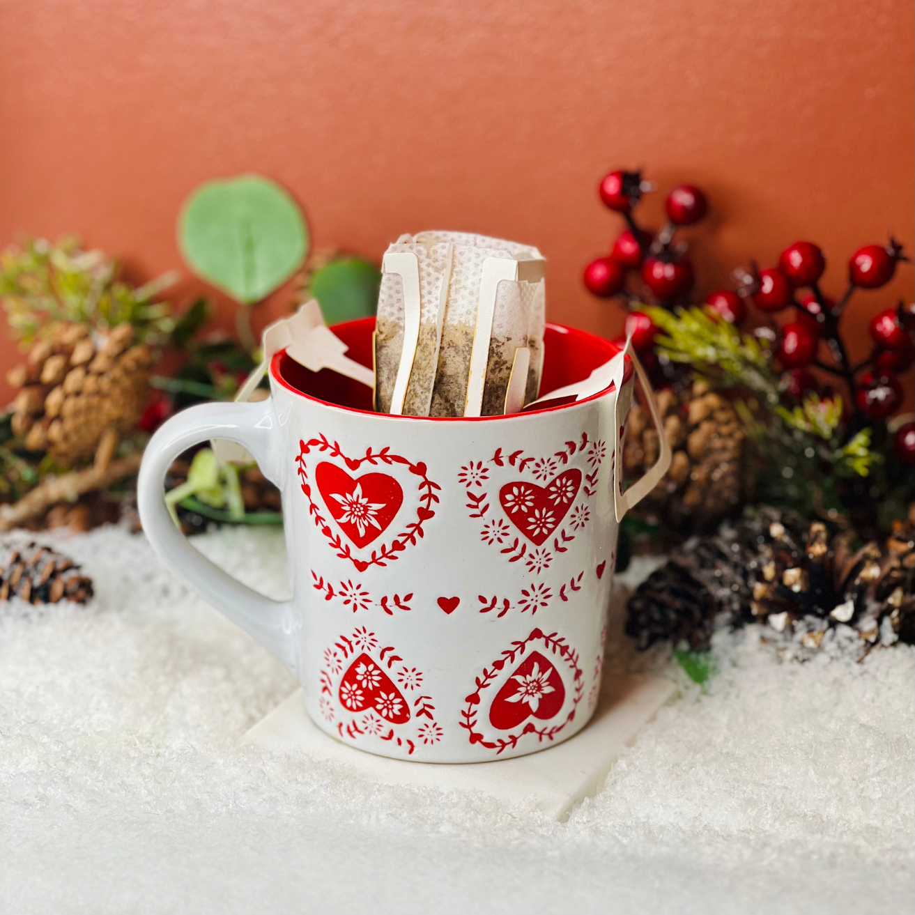 Boîte à biscuits métallique "Délices de noël"