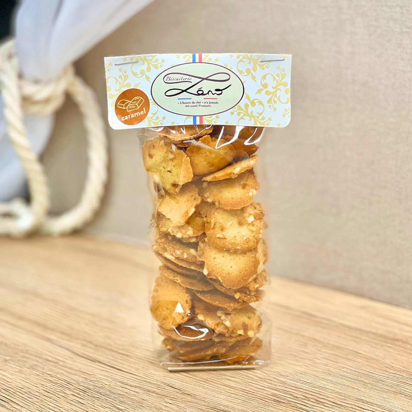 Palets caramel et éclats de noisette