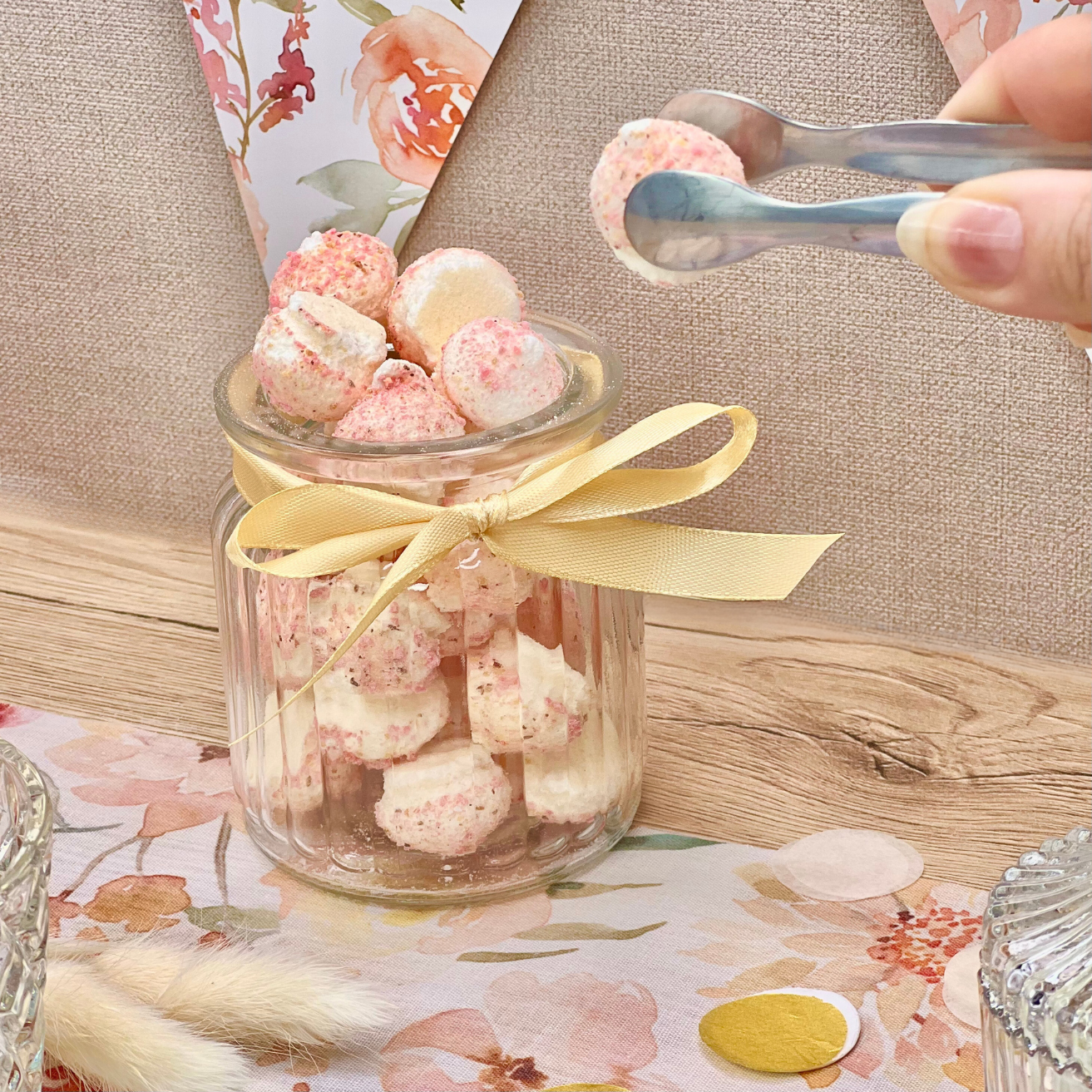 Petits champignons rose