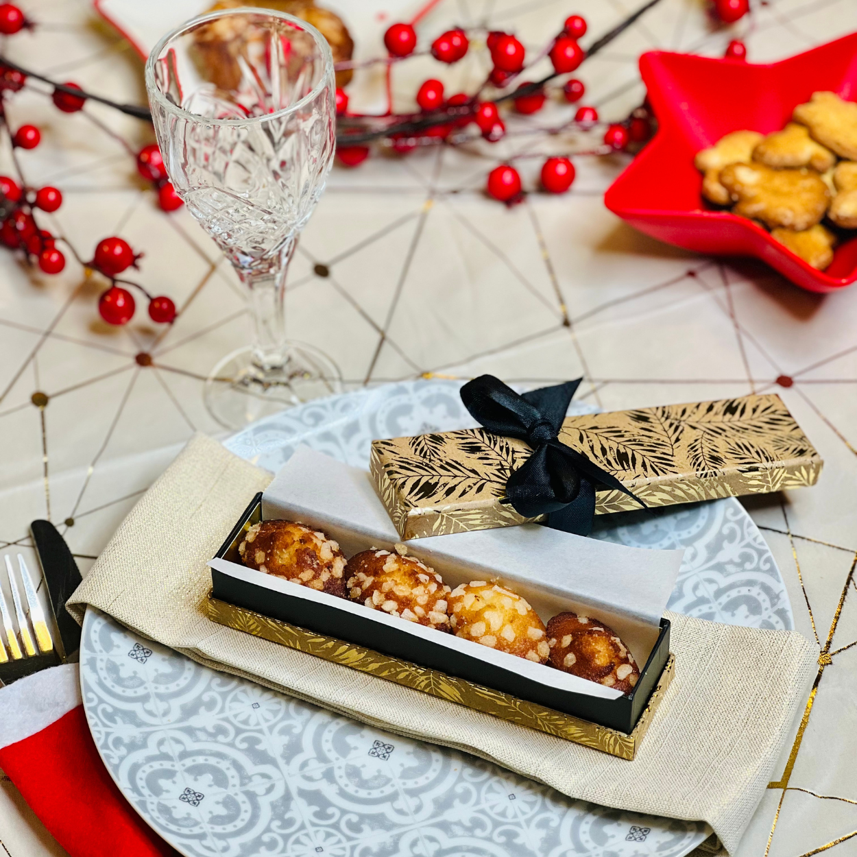 Mini coffret financiers - édition de noël