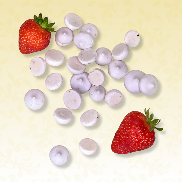Meringues gouttes Fraise