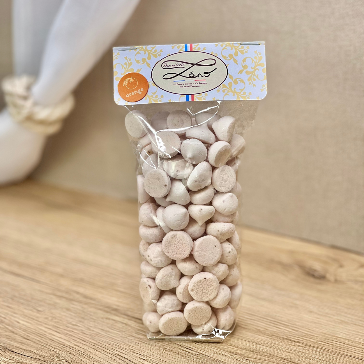 Meringues gouttes orange