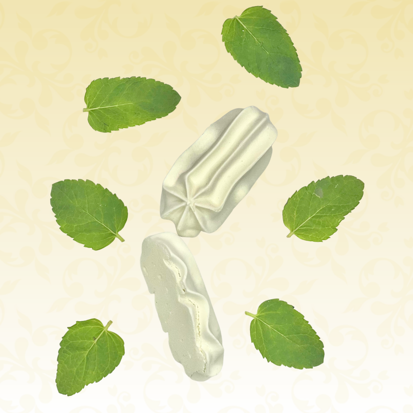 Meringues nuage saveur menthe