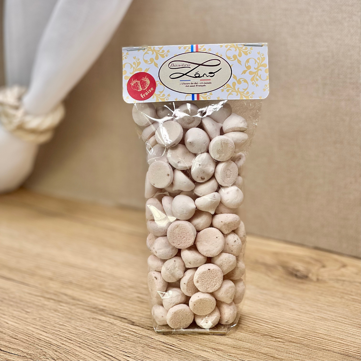 Meringues gouttes Fraise