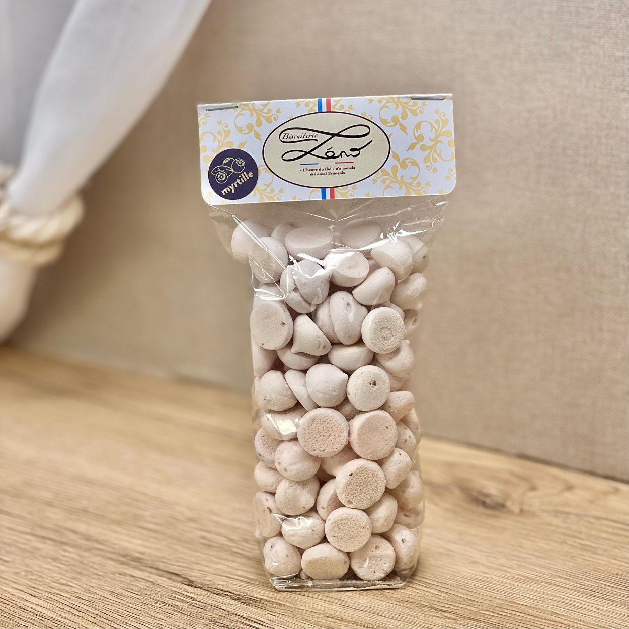 Meringues gouttes myrtille