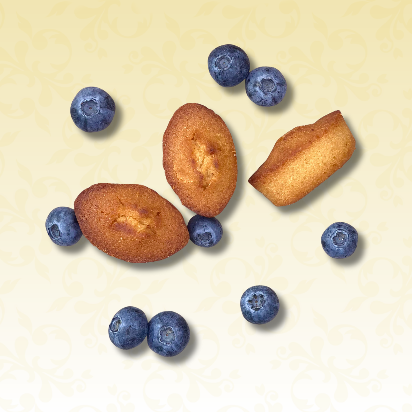Financiers myrtille