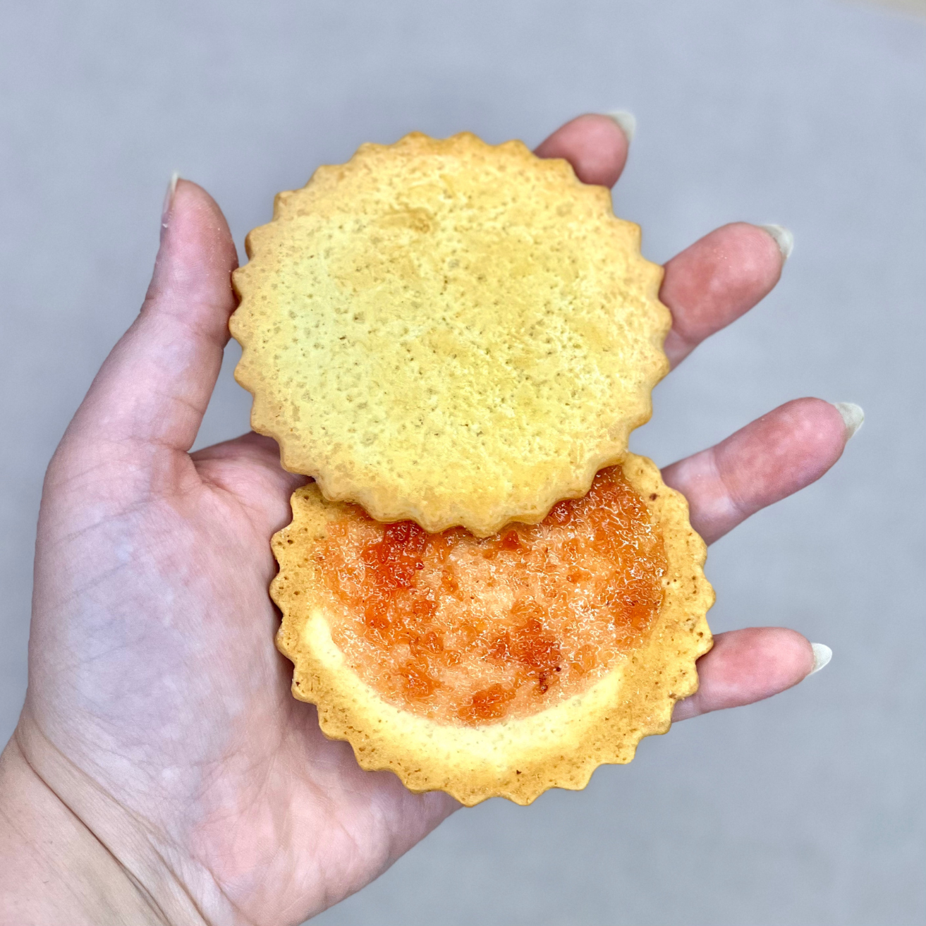 Biscuit fourré fraise